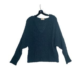 Altar'd State Sweater Blue Small LS V-Neck Cozy Soft Casual Work School